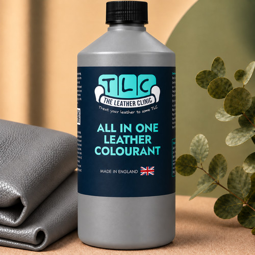 All one light grey leather - in,